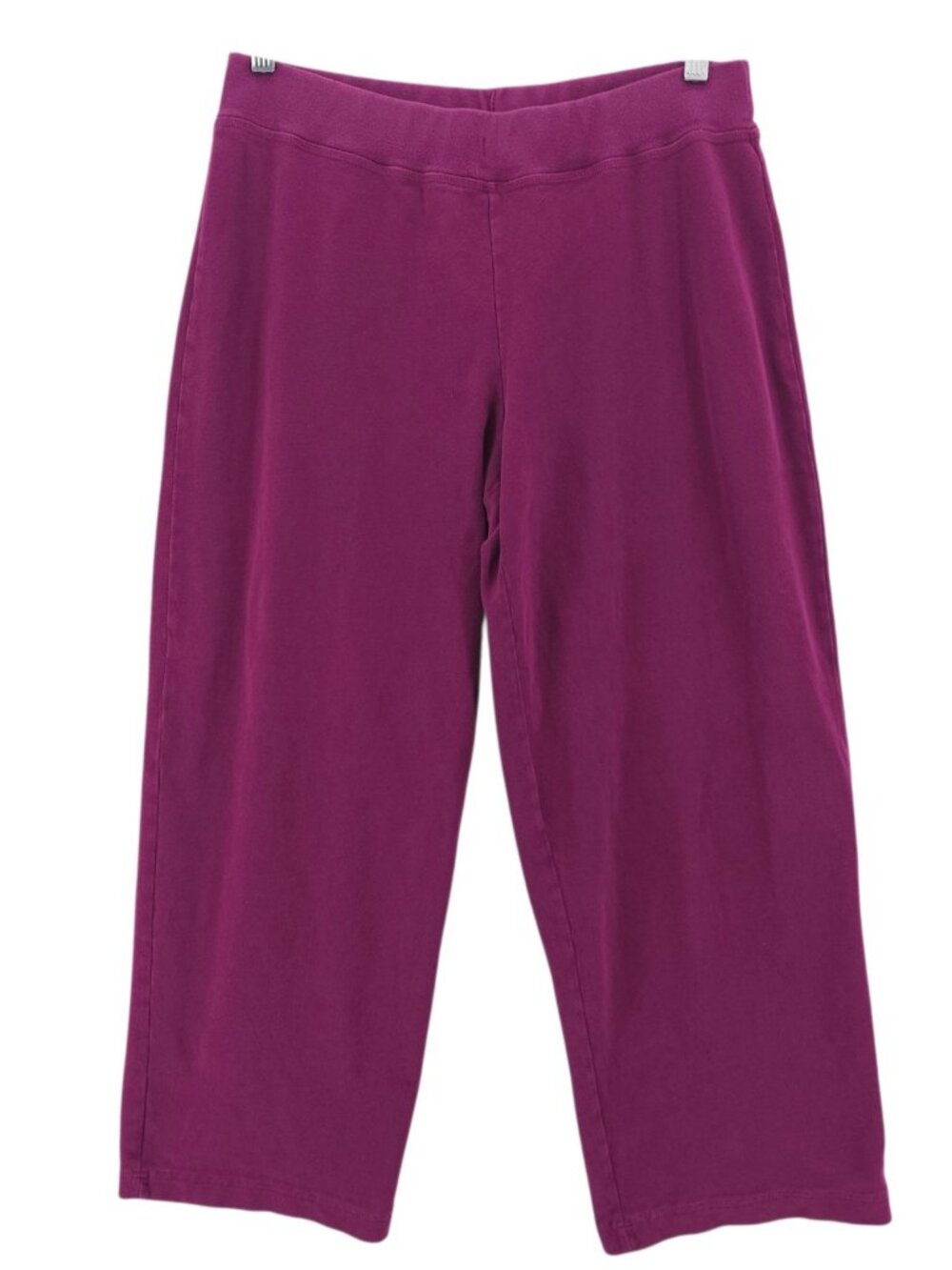 EILEEN FISHER Purple Sweatpants Elastic Waist Cropped Length Size SMALL